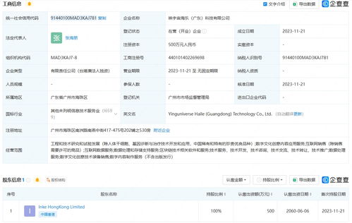 映客布局華南，映宇宙海樂(lè)科技公司在粵成立，深耕數(shù)字文創(chuàng)應(yīng)用服務(wù)新藍(lán)海